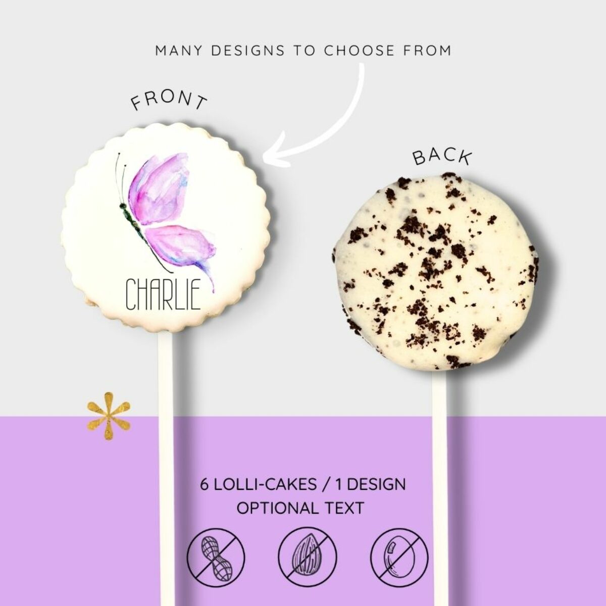 Custom Cookies n’ Cream Lolli-Cakes