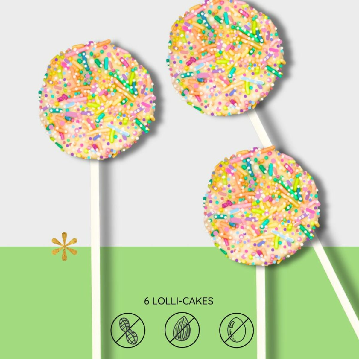 Vanilla Confetti Lolli-Cakes