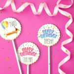Birthday Double Chocolate Lolli-Cakes